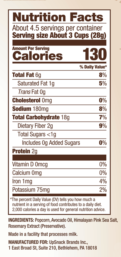 Sea Salt Mini Popcorn