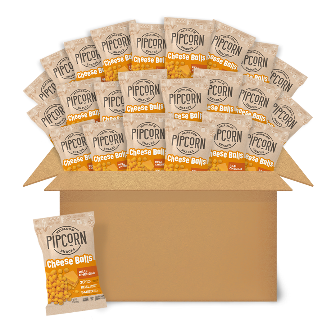 Cheddar Cheese Balls Snack Size 24-Pack