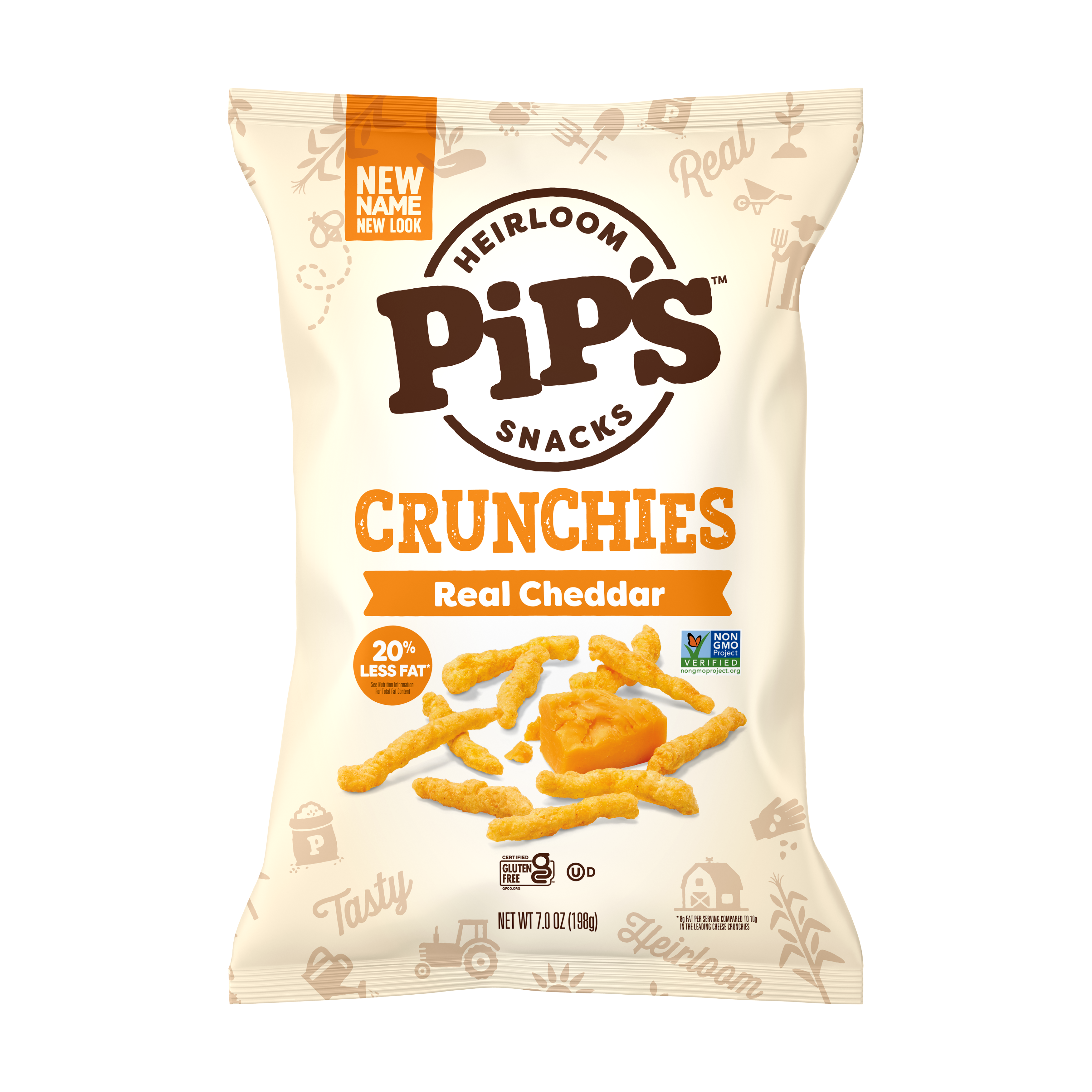 Crunchlets Cheddar Crunchies | Crunchy Cheddar Cheese Snacks – Pip's Heirloom Snacks