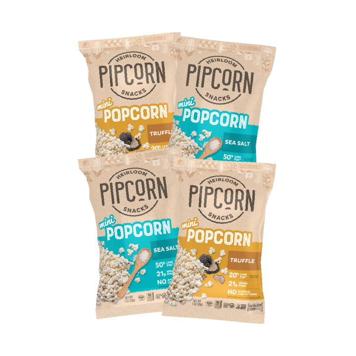 Pipcorn Heirloom Snacks: Popcorn, Cheese Balls, Corn Chips