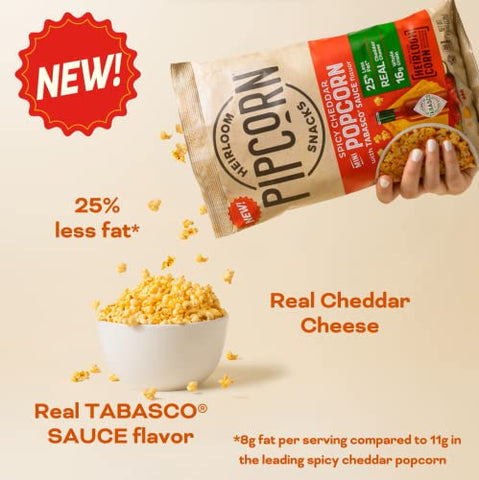 Spicy Cheddar Mini Popcorn Snack Size 24-Pack