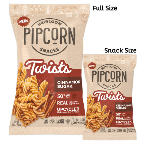 Cinnamon Sugar Twists Snack Size 24-Pack Pipcorn 